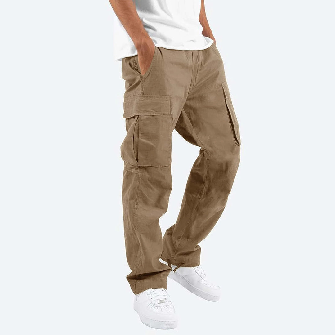 Cargohosen – lässig – gerade geschnittenes Bein – Cargojogginghosen – Herrenhosen-Chaps Herrenmode