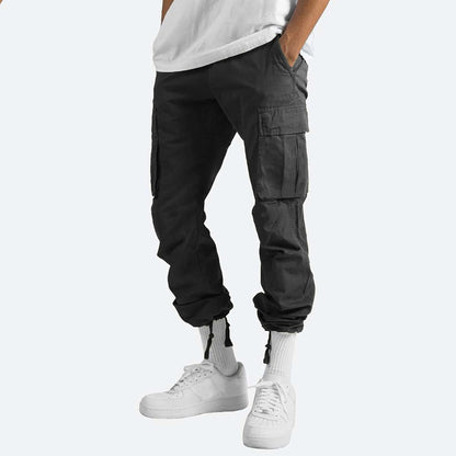 Cargohosen – lässig – gerade geschnittenes Bein – Cargojogginghosen – Herrenhosen-Chaps Herrenmode