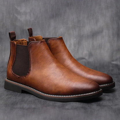 Chelsea Boots - Flache Herrenstiefel zum Hineinschlüpfen-Chaps Herrenmode