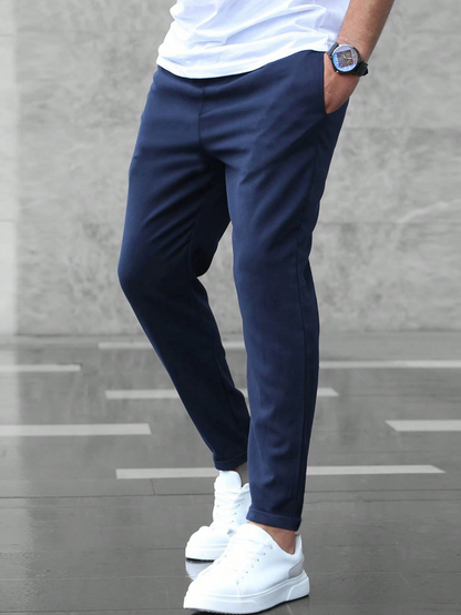 Chino Hose - Herren Casual Skinny Stretch Chino Hose-Chaps Herrenmode