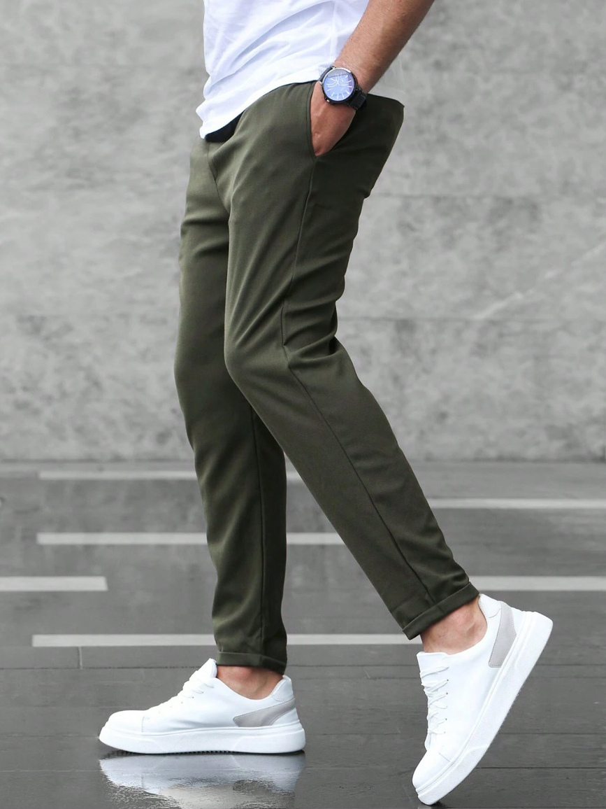 Chino Hose - Herren Casual Skinny Stretch Chino Hose-Chaps Herrenmode