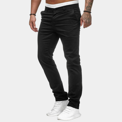 Chinos | Skinny | Stretch | Chino-Hosen | Herrenhosen-Schwarz-M-Chaps Herrenmode
