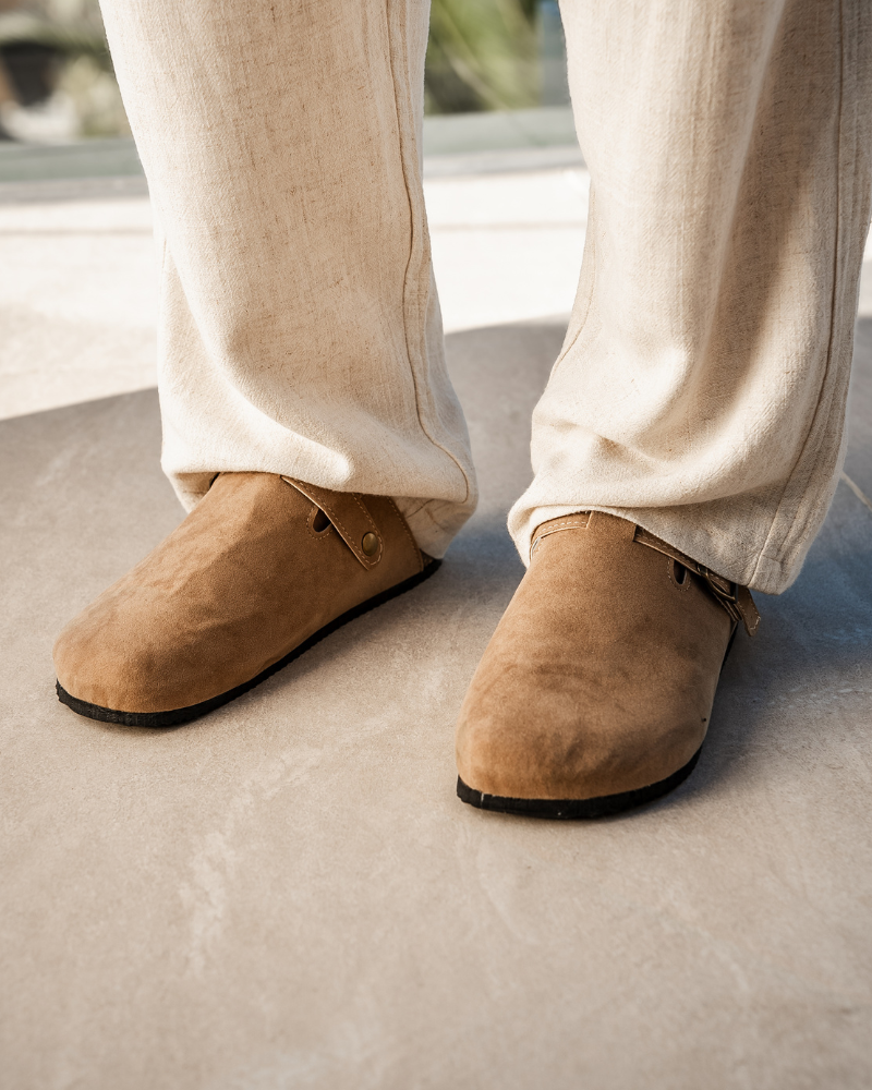 Clogs - Bequeme Herren Clogs aus Wildleder-Chaps Herrenmode