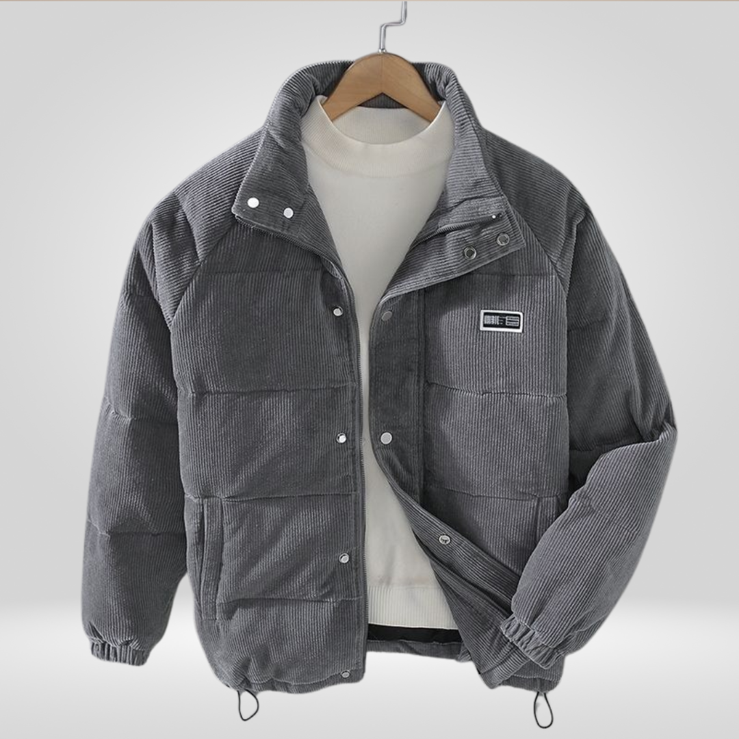 Cordjacke | Gesteppt | Reißverschluss | Daunenjacke | Winterjacke für Männer-Chaps Herrenmode