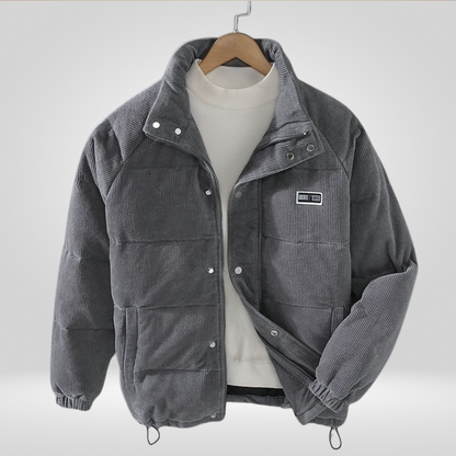 Cordjacke | Gesteppt | Reißverschluss | Daunenjacke | Winterjacke für Männer-Chaps Herrenmode