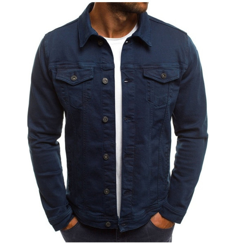 Denim Jacke - Slim Fit - Button-Up - Jeansjacke - Herrenjacke-Chaps Herrenmode
