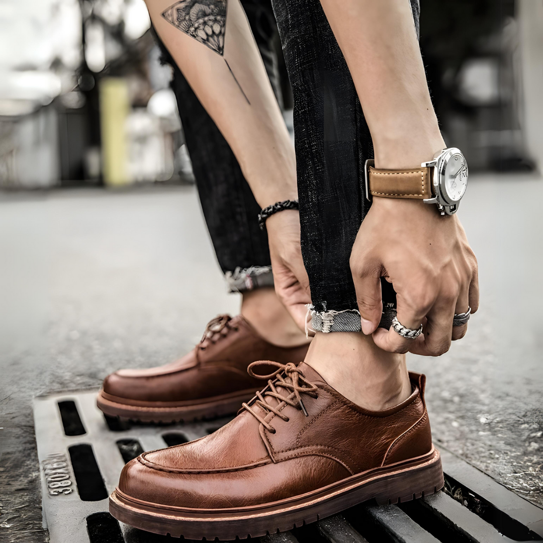 Derby-Schuhe | Freizeit | Schnürschuhe | Lederschuhe | Herrenschuhe-Chaps Herrenmode