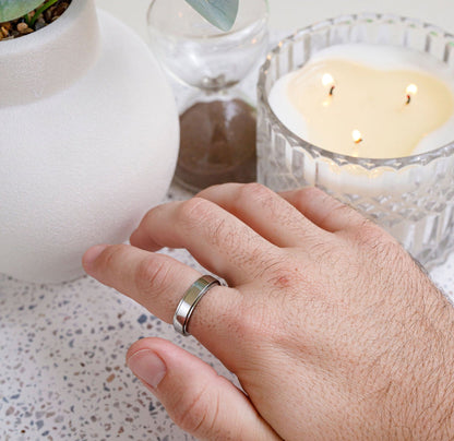 Drehring Herren | Ring zum Drehen | Edelstahl | Anti Stress-Chaps Herrenmode