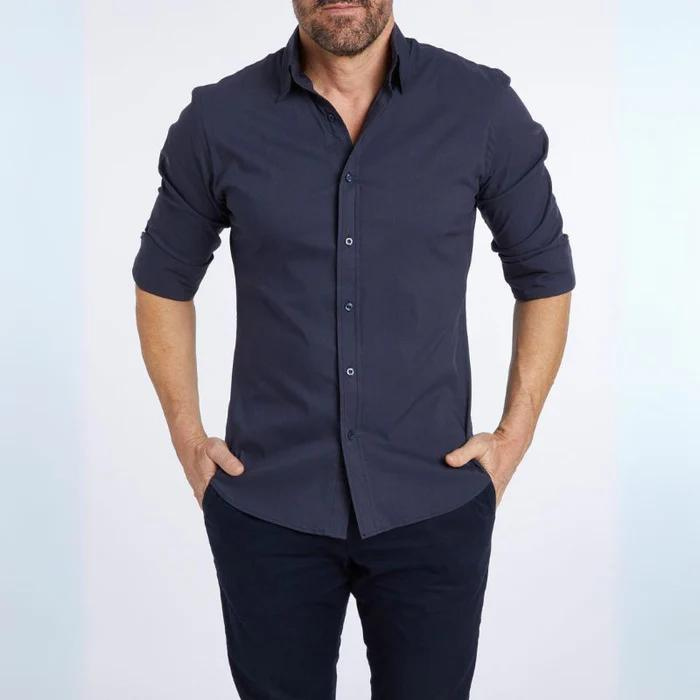 Elite - Anti-Knitter-Bluse mit Reißverschluss-Chaps Herrenmode