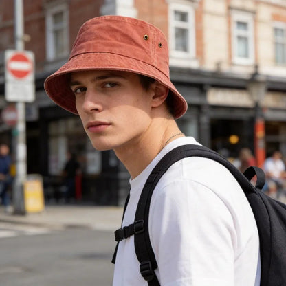 Fischerhut Herren | Bucket Hat | Baumwolle | Washed Optik-Chaps Herrenmode