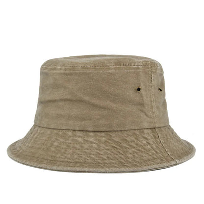 Fischerhut Herren | Bucket Hat | Baumwolle | Washed Optik-Khaki-Chaps Herrenmode