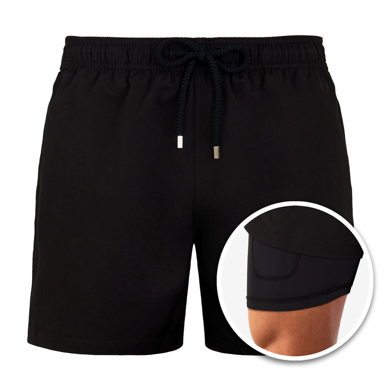 Florida Badeshorts-Schwarz-S-Chaps Herrenmode
