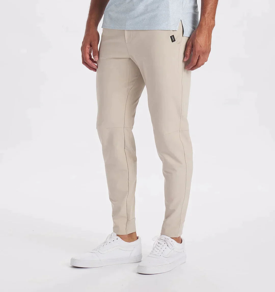 Freizeithosen | Kordelzug | Stretch | Slim Fit Jogger | Herrenhosen-Sand-XS-Chaps Herrenmode