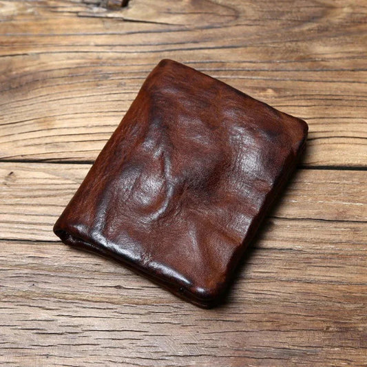 Geldbörse Herren | Rustikales Leder | Handgefertigt-Braun-Chaps Herrenmode
