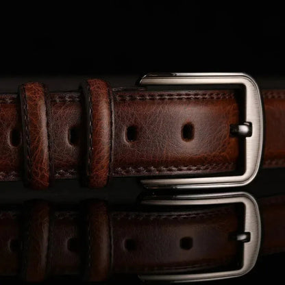 Gürtel Herren | Ledergürtel | Vollleder | Gebürstete Schnalle-Chaps Herrenmode