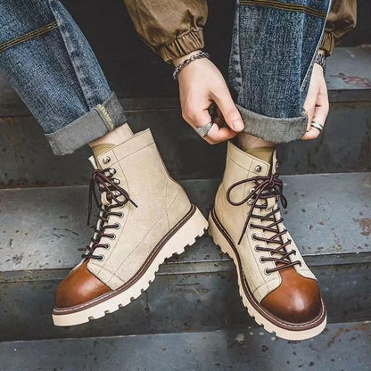 Haferlschuhe - Herren Leder Beige Oktoberfest-Chaps Herrenmode
