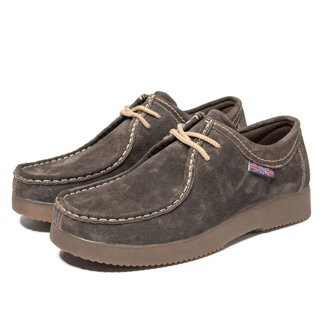 Haferlschuhe - Herren Wildleder Gelb Oktoberfest-Braun-38-Chaps Herrenmode