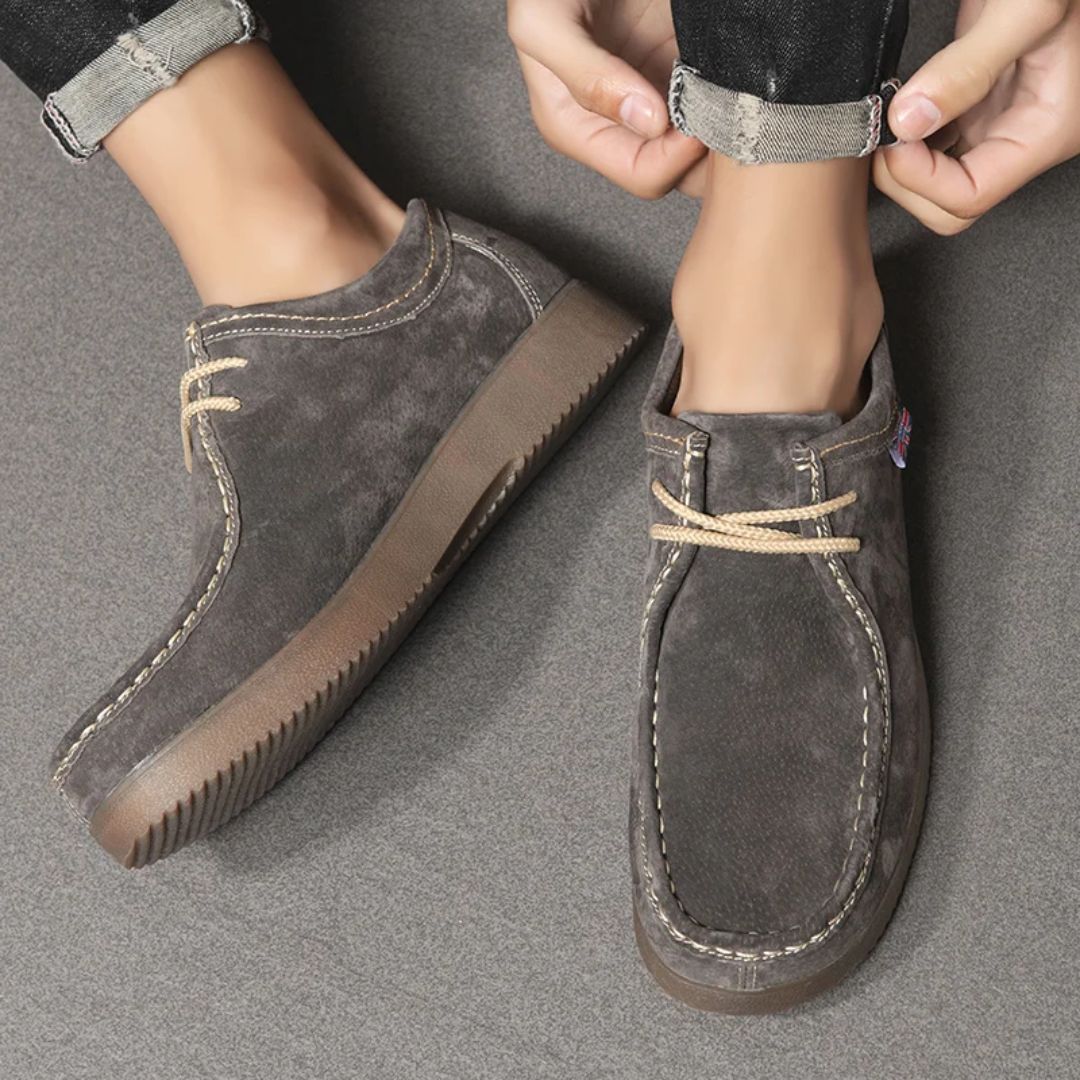 Haferlschuhe - Herren Wildleder Gelb Oktoberfest-Chaps Herrenmode