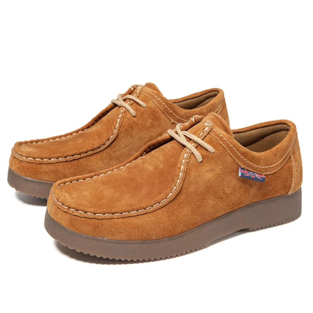 Haferlschuhe - Herren Wildleder Gelb Oktoberfest-Gelb-38-Chaps Herrenmode