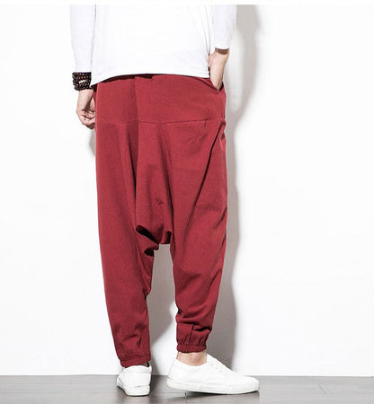 Haremshosen - Herren Loose Fit Jogginghose mit Kordelzug-Chaps Herrenmode