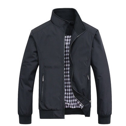 Harrington-Jacke | Mit Reißverschluss | Leicht | Winddicht | Herrenjacke-Chaps Herrenmode