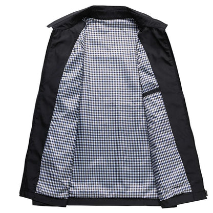 Harrington-Jacke – mit Reißverschluss – wasserdicht – Herbstjacke – Herrenjacken-Chaps Herrenmode
