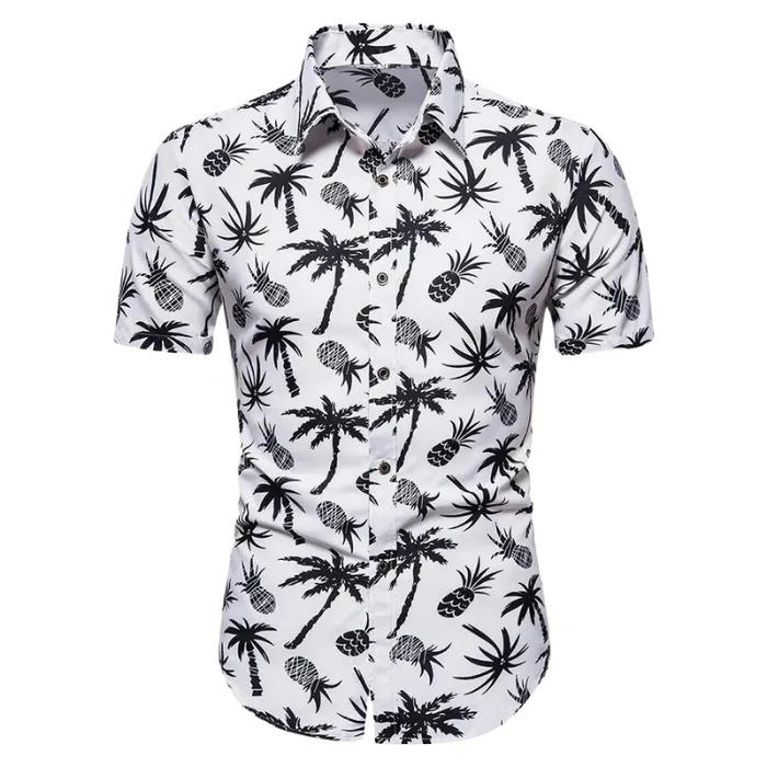 Hawaii-Polos-Weiß-S-Chaps Herrenmode