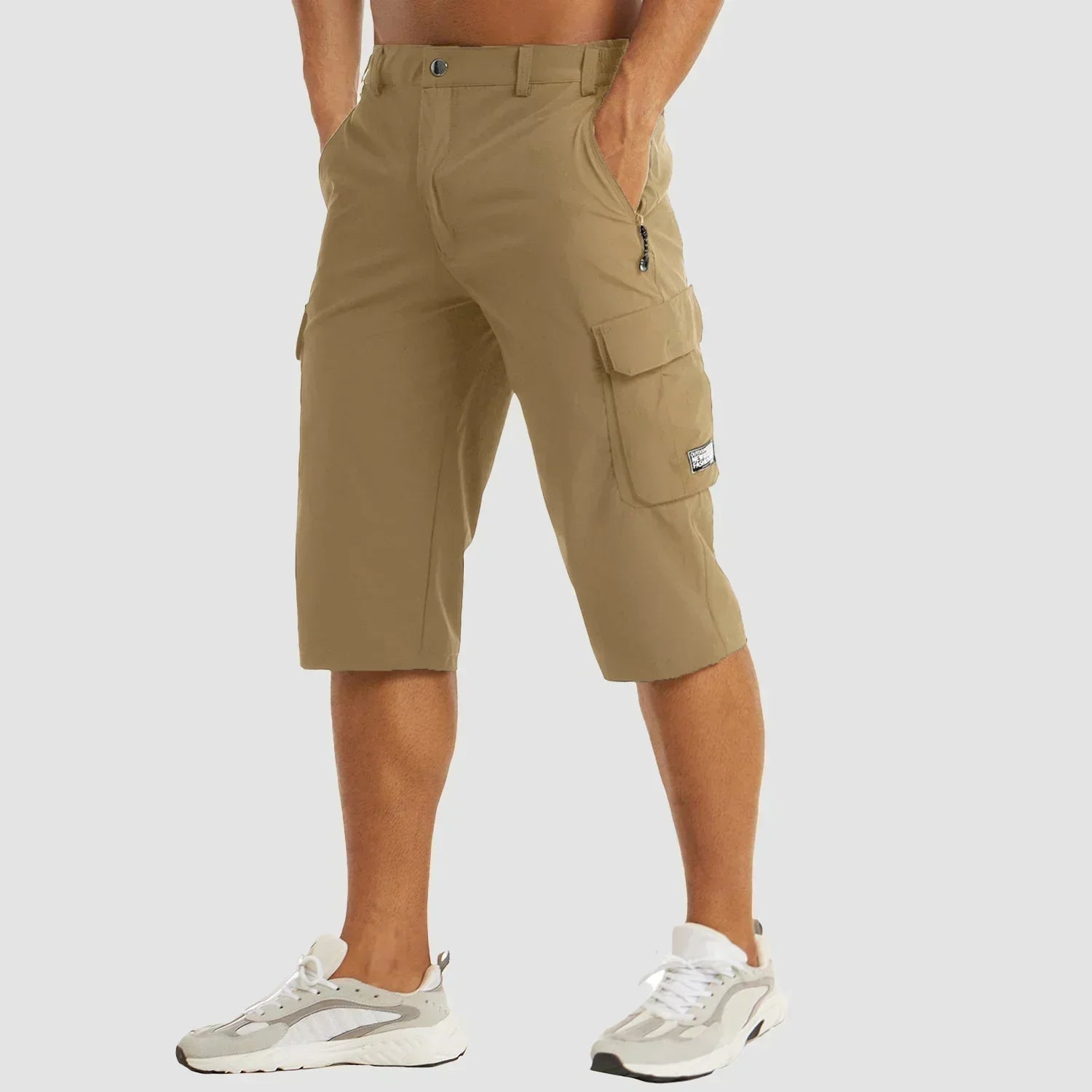 Herren Cargo-Hosen | Casual | Taschen | Cargo-Shorts | Herrenhosen-Khaki-M-Chaps Herrenmode