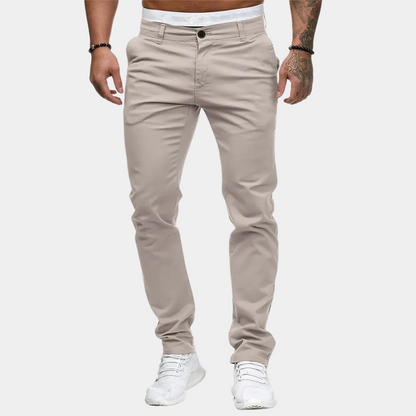 Herren-Chinos – Skinny – Stretch – Chino-Hosen – Herrenhosen-Khaki-S-Chaps Herrenmode