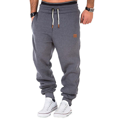 Herren Jogger - Drawstring - Baggy - Lounge Hose - Jogginghose-Dunkelgrau-S-Chaps Herrenmode