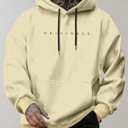 Herren-Kapuzenpullover – Gemütlich – mit Taschen – Pullover mit Kapuze – Herrenbekleidung-Gelb-S-Chaps Herrenmode