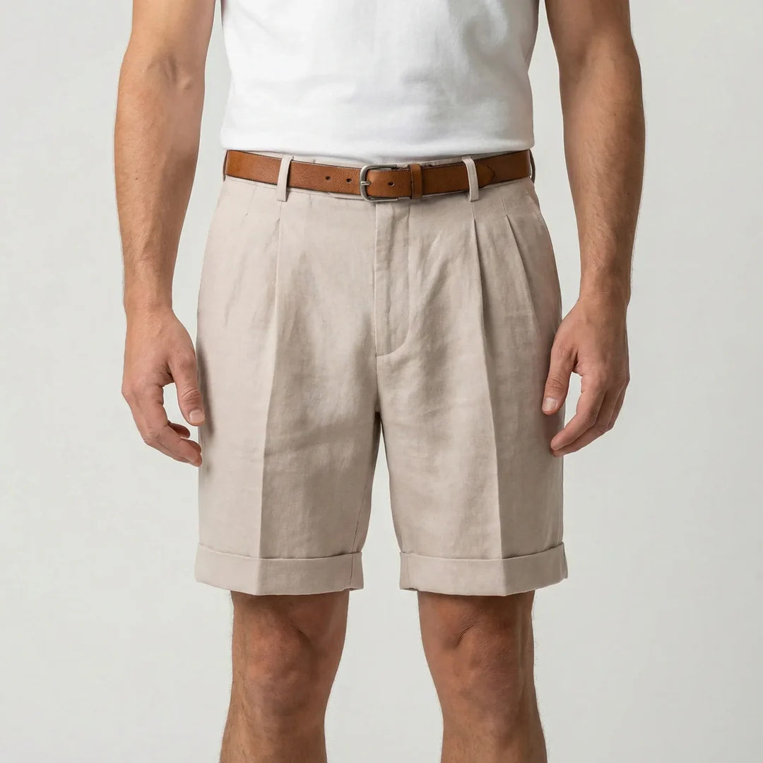 Herren Leinen Shorts | Baumwolle | Sommer | Leinen Shorts | Herren Shorts-Chaps Herrenmode