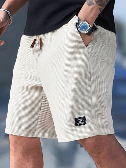 Herren-Shorts – Lässige Shorts mit Kordelzug und Taschen-Apricot-S-Chaps Herrenmode