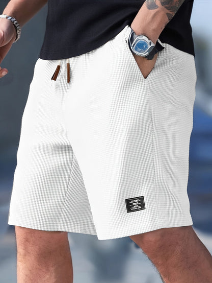 Herren-Shorts – Lässige Shorts mit Kordelzug und Taschen-Weiß-S-Chaps Herrenmode