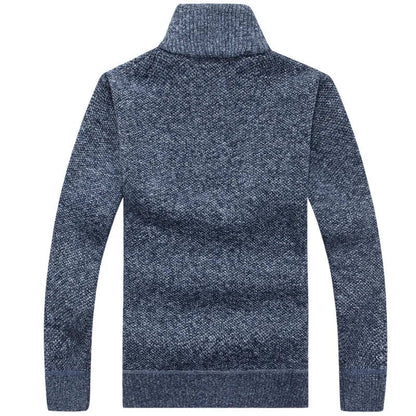 Herren-Sweatshirt mit halbem Reißverschluss | Strickpullover | Herren-Sweatshirt mit viertel Reißverschluss | Winterkleidung-Chaps Herrenmode