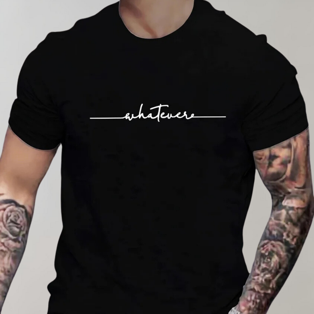 Herren T-Shirt - Kurzarm - Regular Fit - T-Shirt mit Rundhalsausschnitt - Herrenbekleidung-Schwarz-S-Chaps Herrenmode