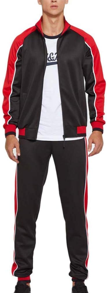 Herren-Trainingsanzug – Sportliches Set aus Jacke mit Reißverschluss und Trainingshose-Chaps Herrenmode
