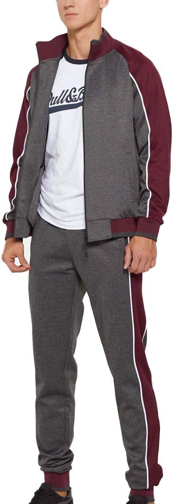 Herren-Trainingsanzug – Sportliches Set aus Jacke mit Reißverschluss und Trainingshose-Chaps Herrenmode