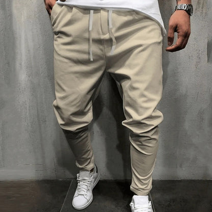 Herrenhosen | Drawstring | Bequem | Baggy Pants | Jogger-Khaki-S-Chaps Herrenmode