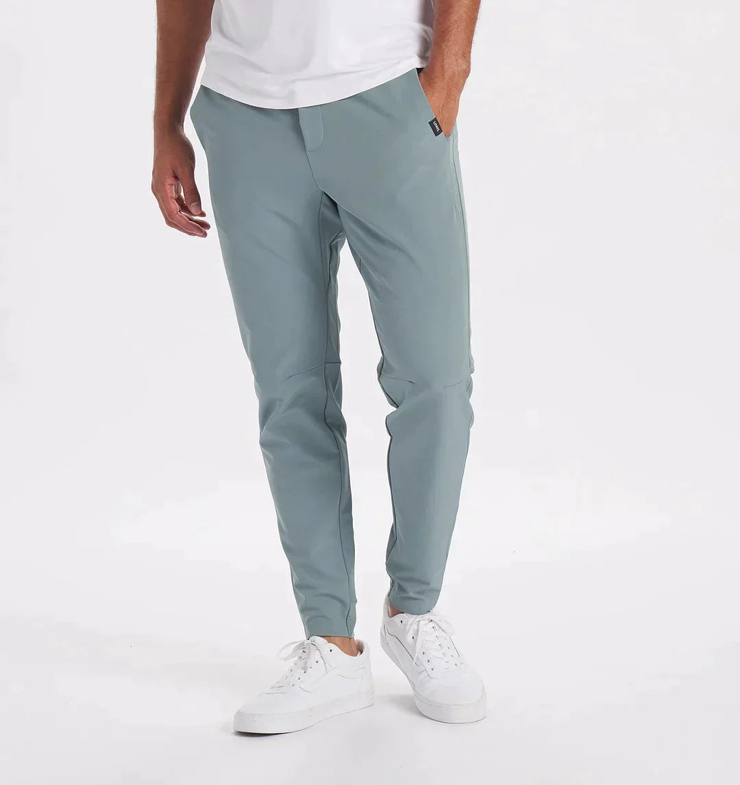 Herrenhosen - Kordelzug - Elastische Taille - Stretchhosen - Slim Fit Jogger-Aloe-XS-Chaps Herrenmode