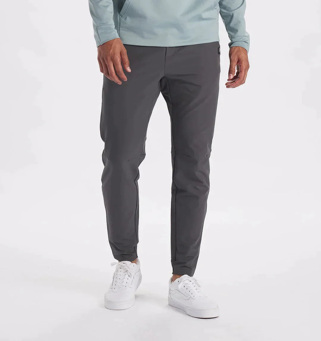 Herrenhosen - Kordelzug - Elastische Taille - Stretchhosen - Slim Fit Jogger-Graphit-XS-Chaps Herrenmode
