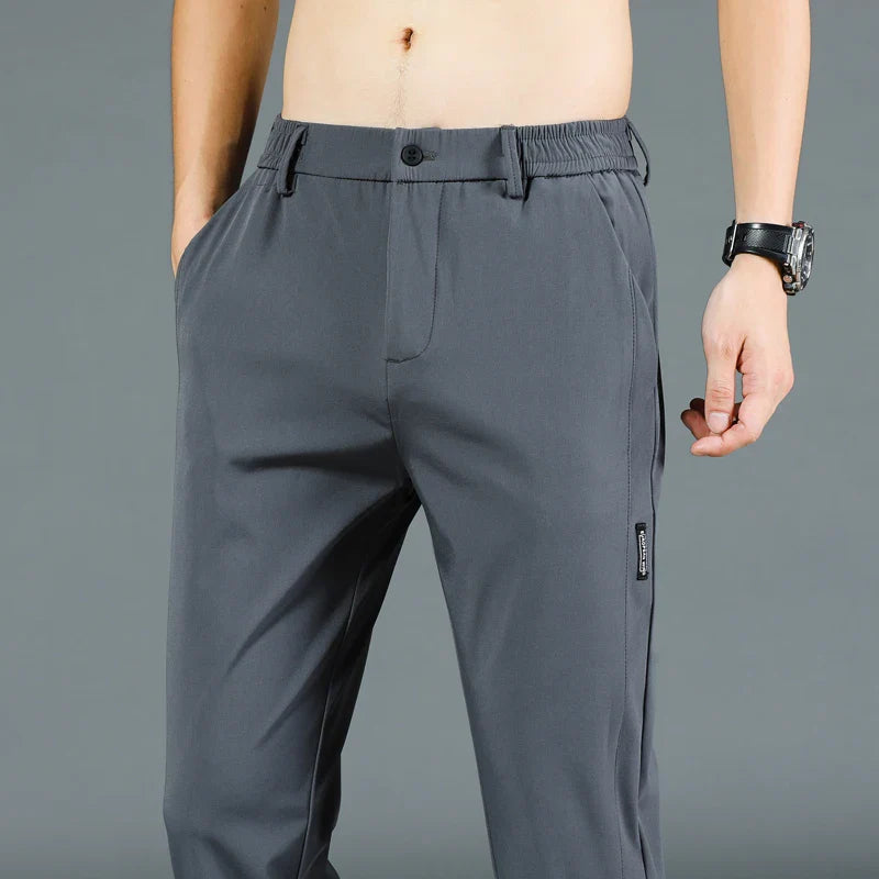 Herrenhosen – elastischer Bund – schmale Passform – Freizeithosen – Stretchhosen-Chaps Herrenmode