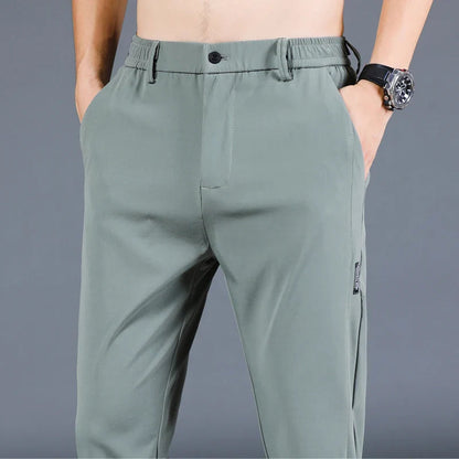 Herrenhosen – elastischer Bund – schmale Passform – Freizeithosen – Stretchhosen-Chaps Herrenmode