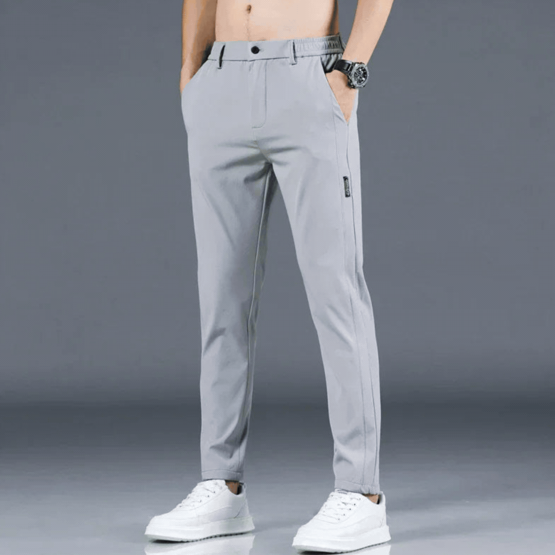 Herrenhosen – elastischer Bund – schmale Passform – Freizeithosen – Stretchhosen-Chaps Herrenmode