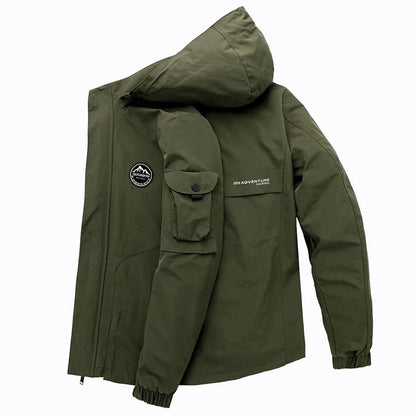 Herrenjacke – wasserdicht – mit Kapuze – Outdoorjacke – Windjacke-Chaps Herrenmode