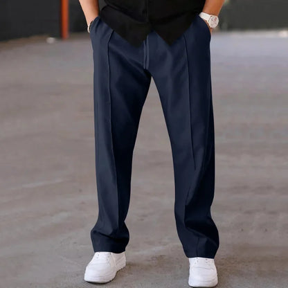 Hose mit Kordelzug – Lässige Hose mit geradem Bein für Männer-Chaps Herrenmode