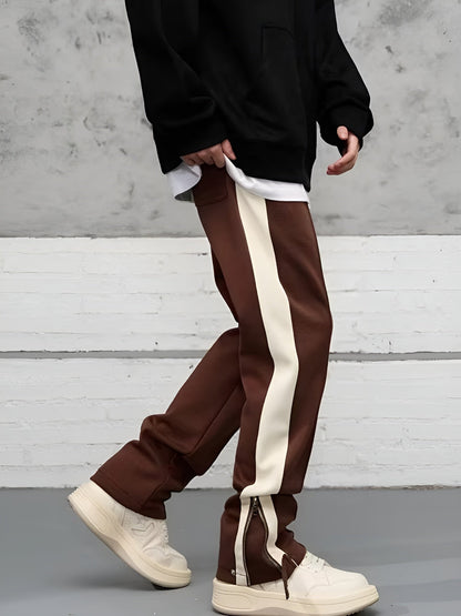 Hose mit geradem Bein – Kordelzug – Baumwolle – Retro-Trainingshose – Herrenhose-Chaps Herrenmode