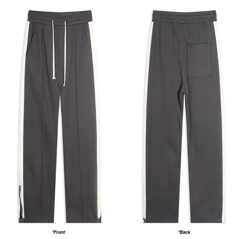 Hose mit geradem Bein – Kordelzug – Baumwolle – Retro-Trainingshose – Herrenhose-Chaps Herrenmode