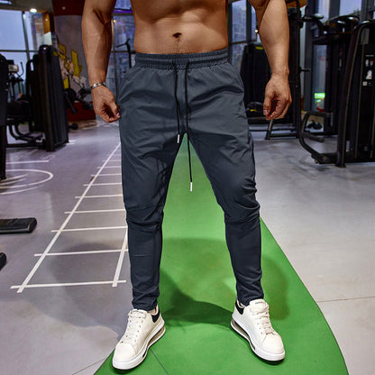 Jogger - Elastische Taille - Schnell trocknend - Trainingshosen - Herren Trainingshosen-Marinegrau-S-Chaps Herrenmode