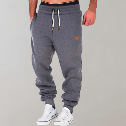Jogger – bequeme Jogginghose für Herren mit elastischem Bund und Kordelzug-Dark Gray-S-Chaps Herrenmode